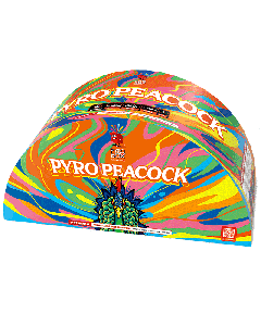 PYRO PEACOCK | 75 Second 500 Gram Fountain By Pyro Box Fireworks